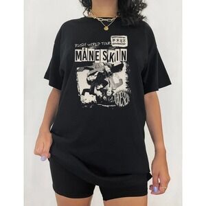 Maneskin Band World Tour 2023 Rock Fan Graphic Unisex T-Shirt